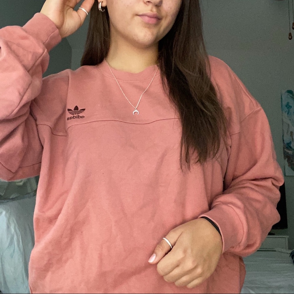 ADIDAS ORIGINAL PINK SWEATSHIRT CREWNECK💗✨